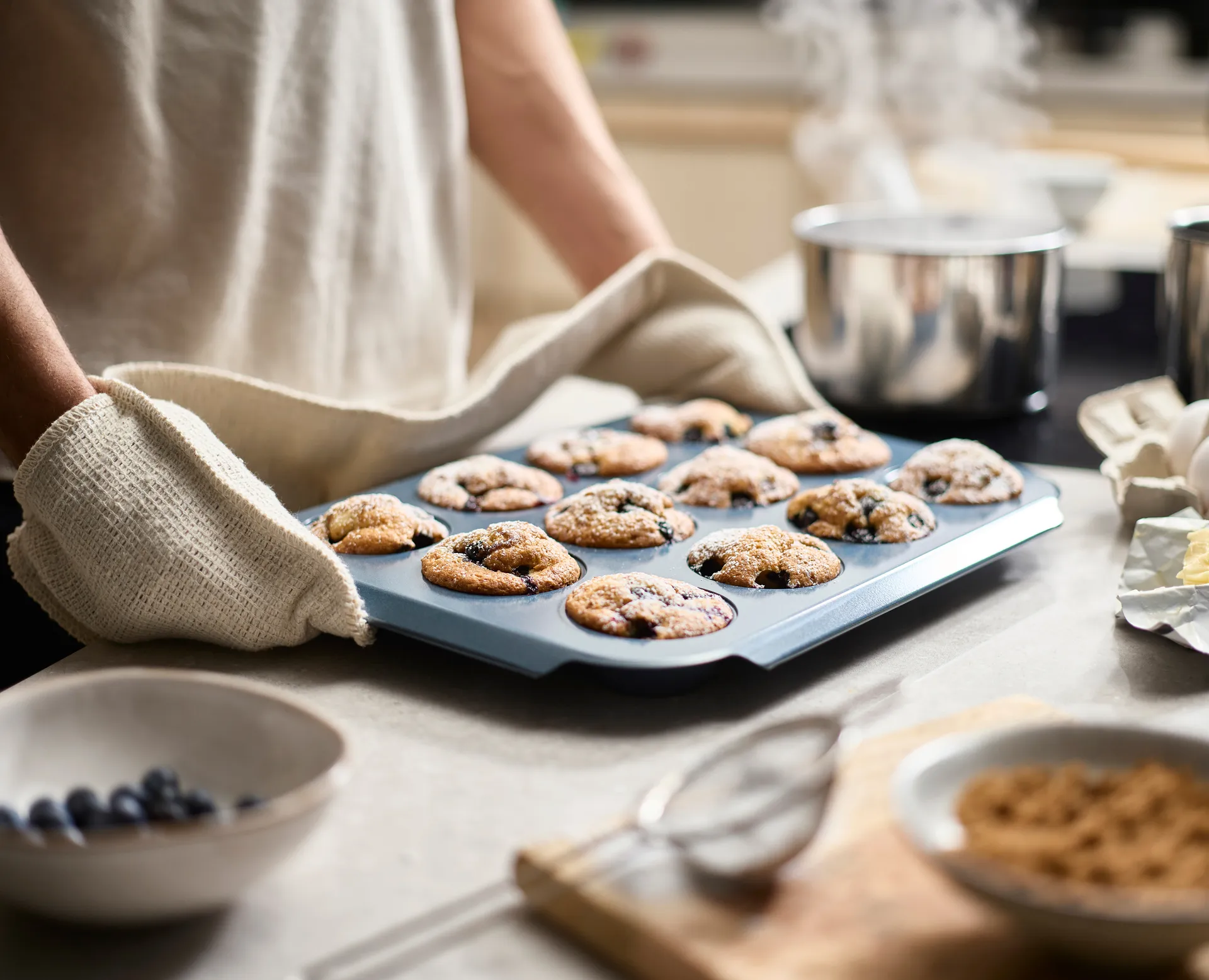 Nest bake Forma de muffins 41 cm, Azul Joseph Joseph