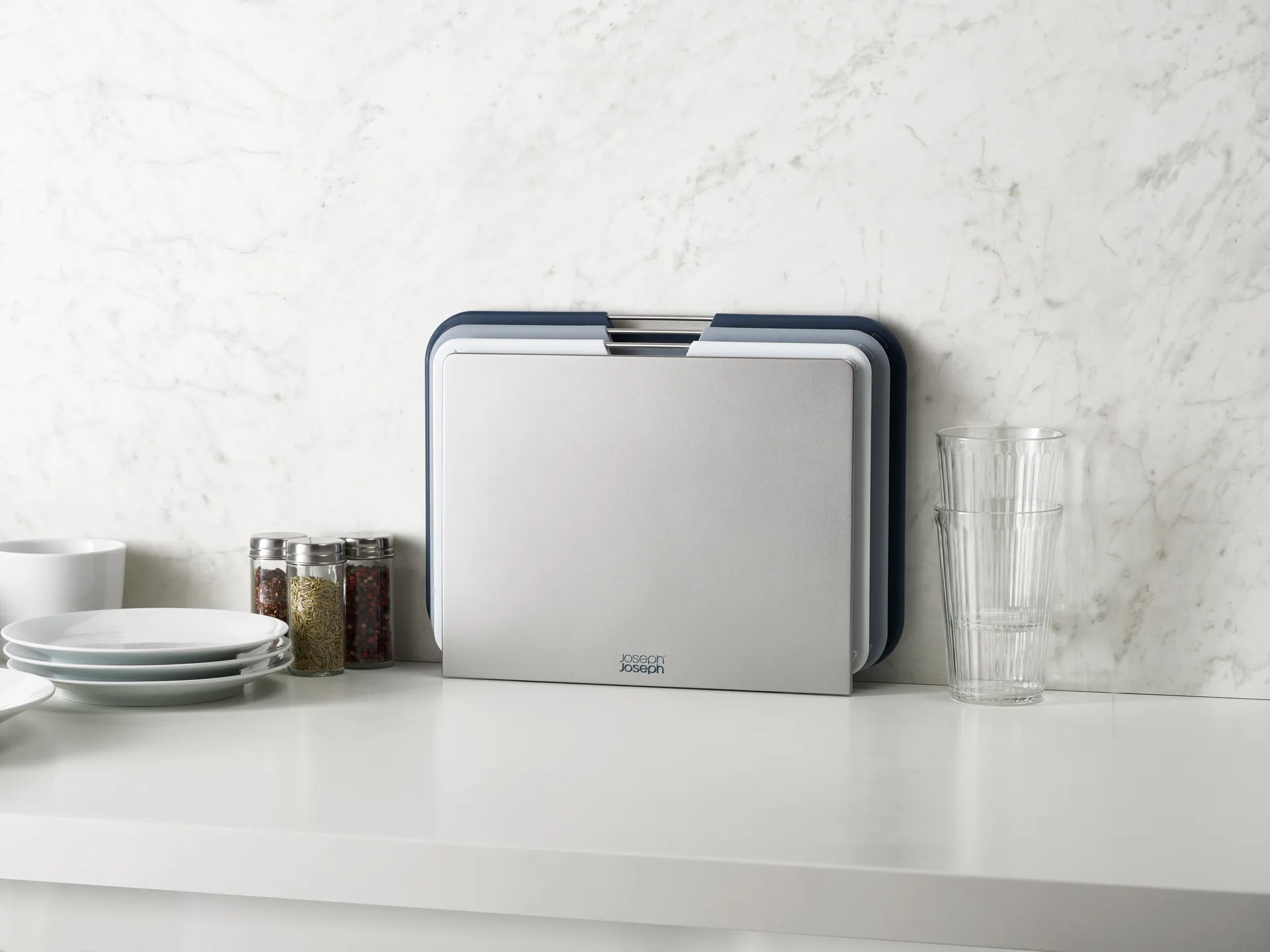 Nest Conj. 3 tábuas de corte Grande, Cinza Joseph Joseph