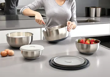 Nest prep & store Conj. tigelas 8 peças. - Aço - Joseph Joseph