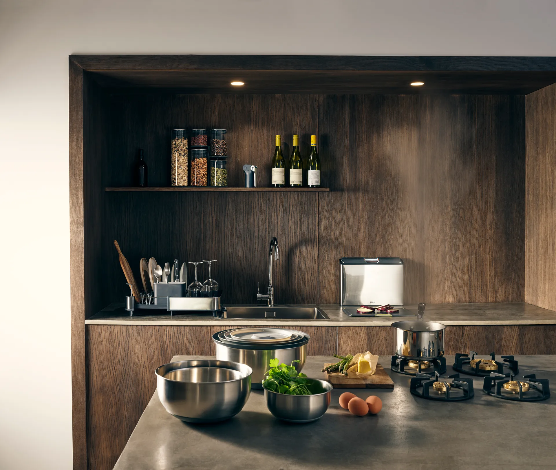 Nest prep & store Conj. tigelas 8 peças., Aço Joseph Joseph