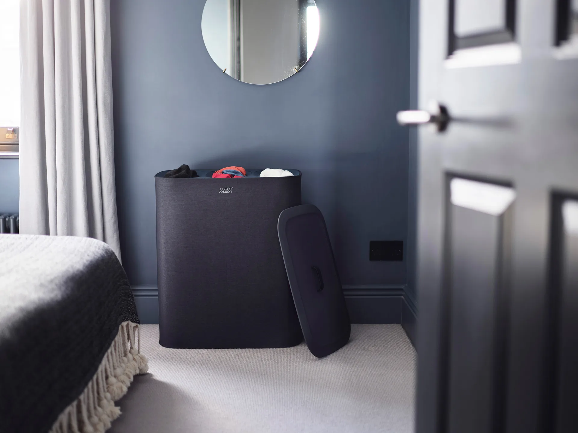 Tota Trio Cesto de roupa  90 L, Preto Joseph Joseph