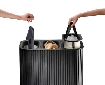 Tota Trio Luxe cesto de roupa 90 L - Preto - Joseph Joseph