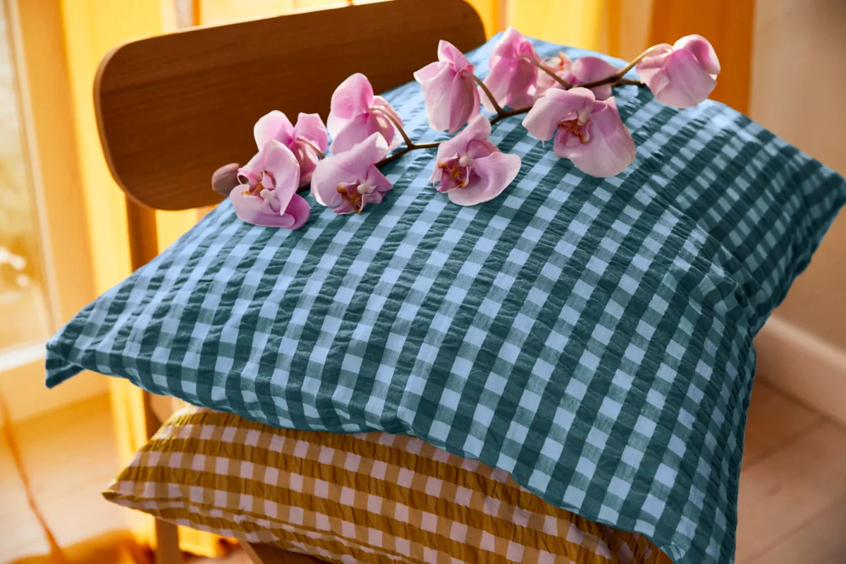 Conjunto de cama Bæk&Bølge 140x200 cm, Verde-azul claro Juna