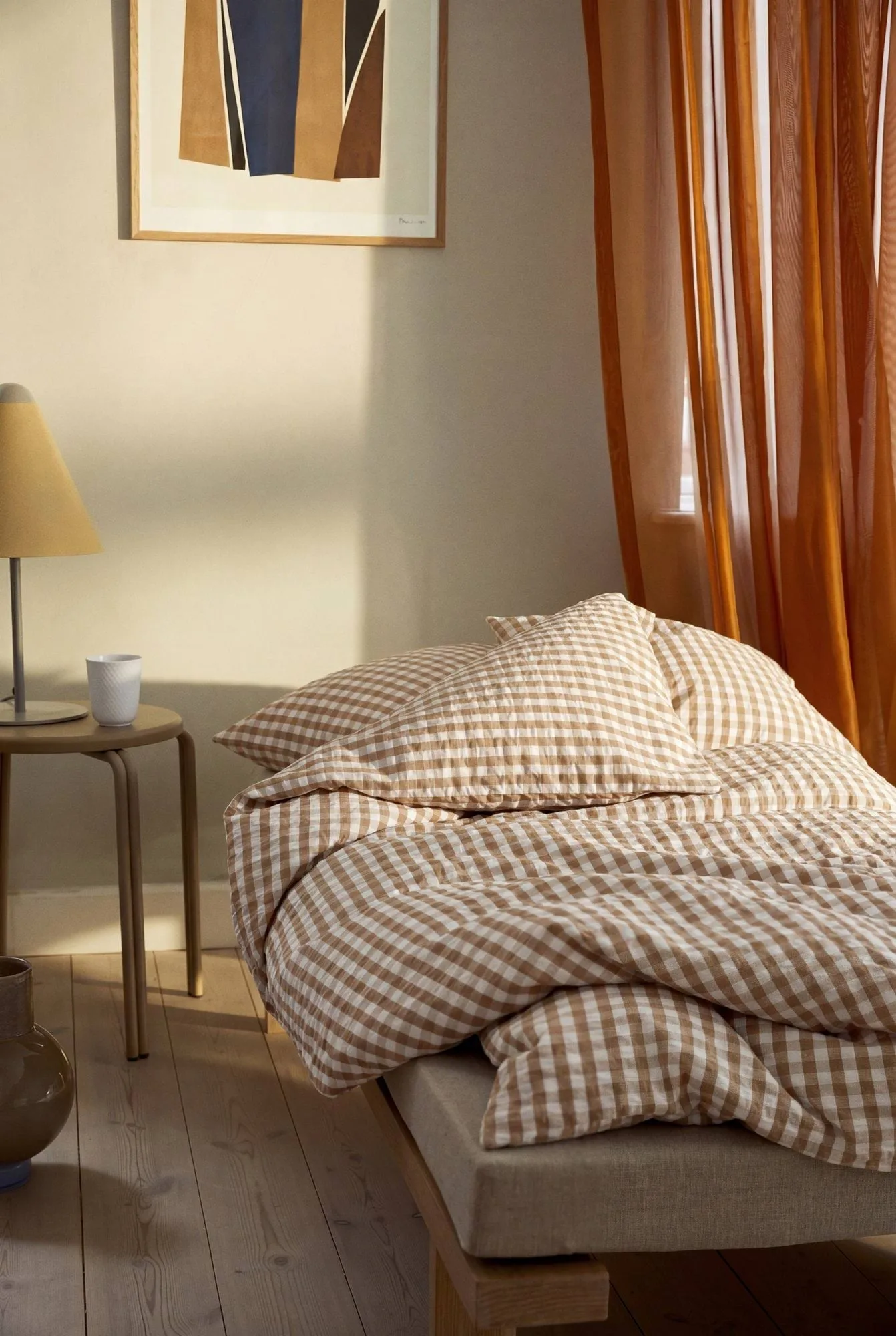 Conjunto de cama Bæk&Bølge 150x210 cm, Caramelo-offwhite Juna