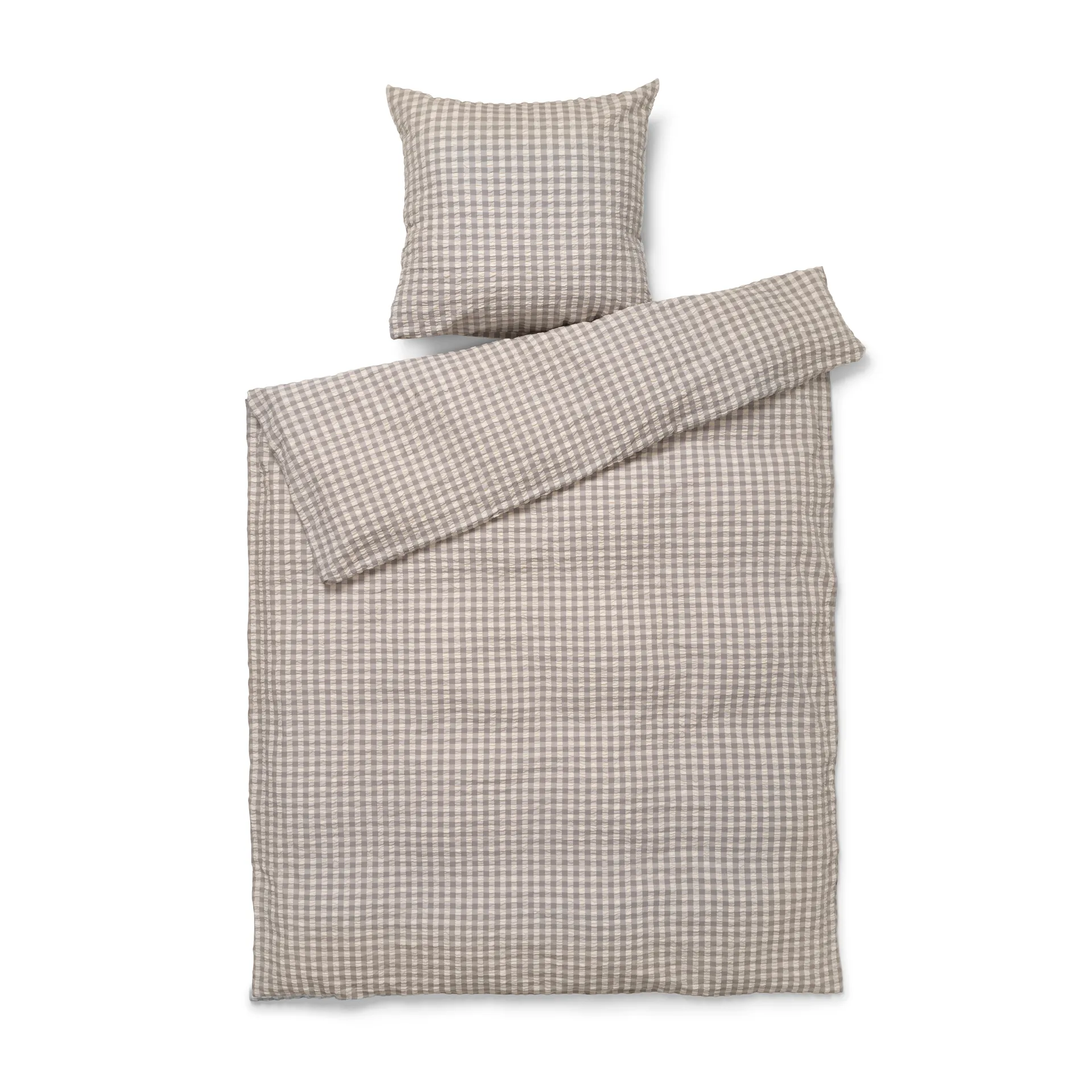 Conjunto de cama Bæk&Bølge 150x210 cm, cinza-bétula Juna