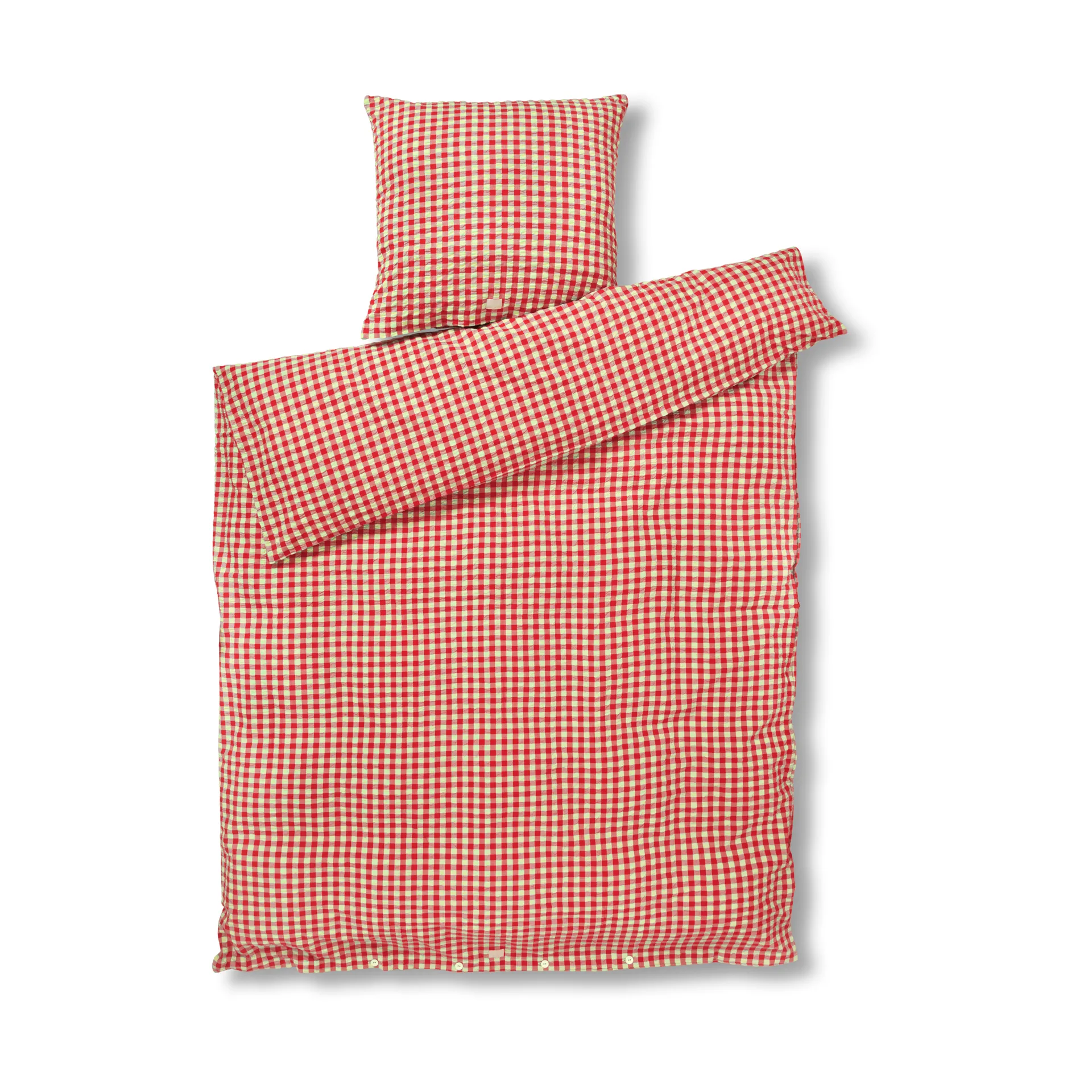 Conjunto de cama Bæk&Bølge 150x210 cm, Vermelho-amarelo Juna