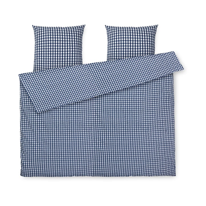 Conjunto de cama Bæk&Bølge 220x220 cm - Azul escuro-branco  - Juna