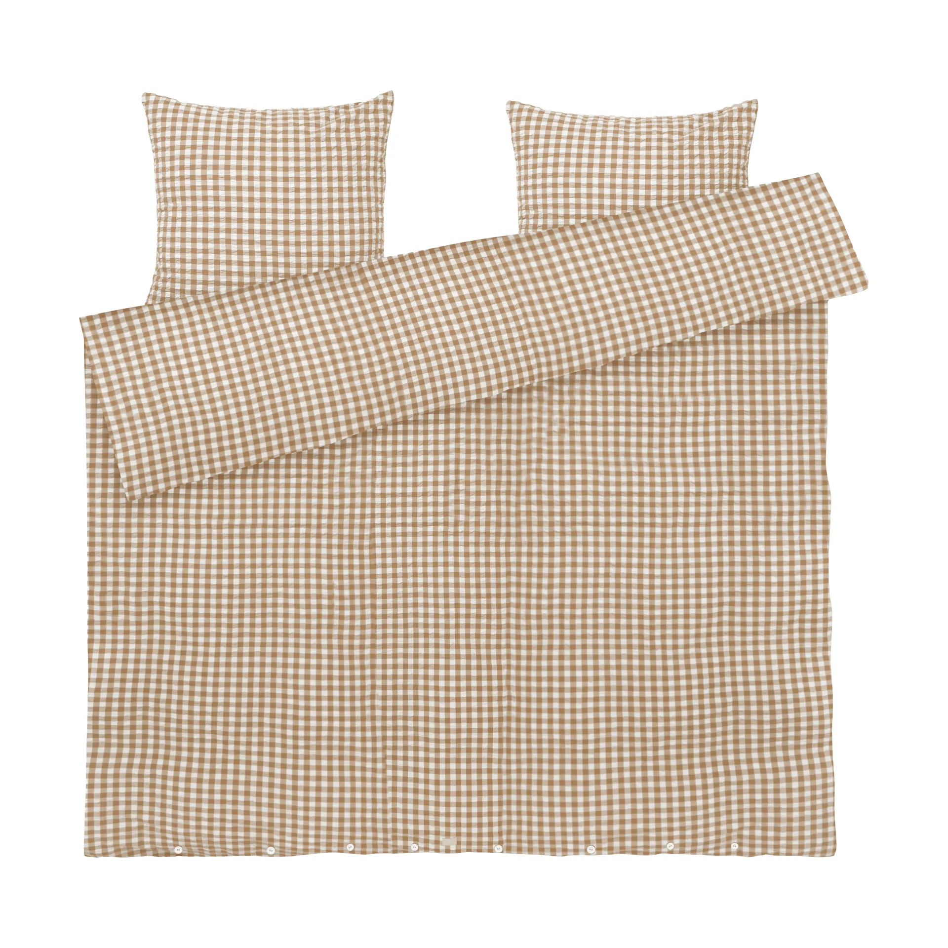 Conjunto de cama Bæk&Bølge 220x220 cm, Caramelo-offwhite Juna