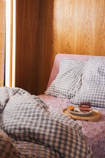 Conjunto de cama Bæk&Bølge 220x220 cm - cinza-bétula - Juna