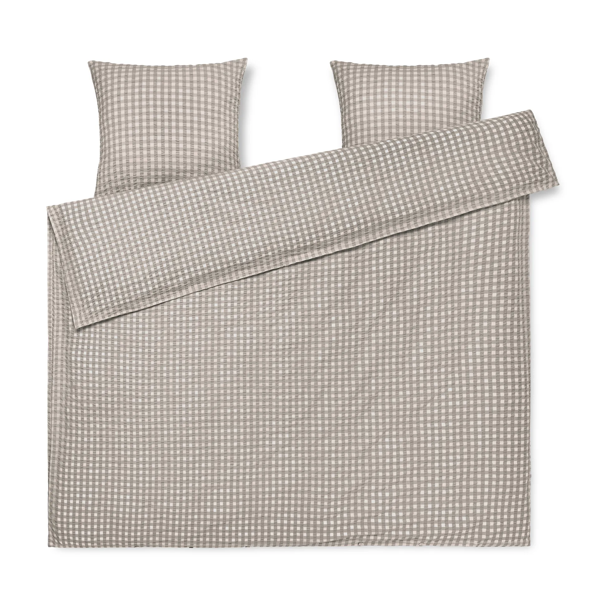 Conjunto de cama Bæk&Bølge 220x220 cm, cinza-bétula Juna