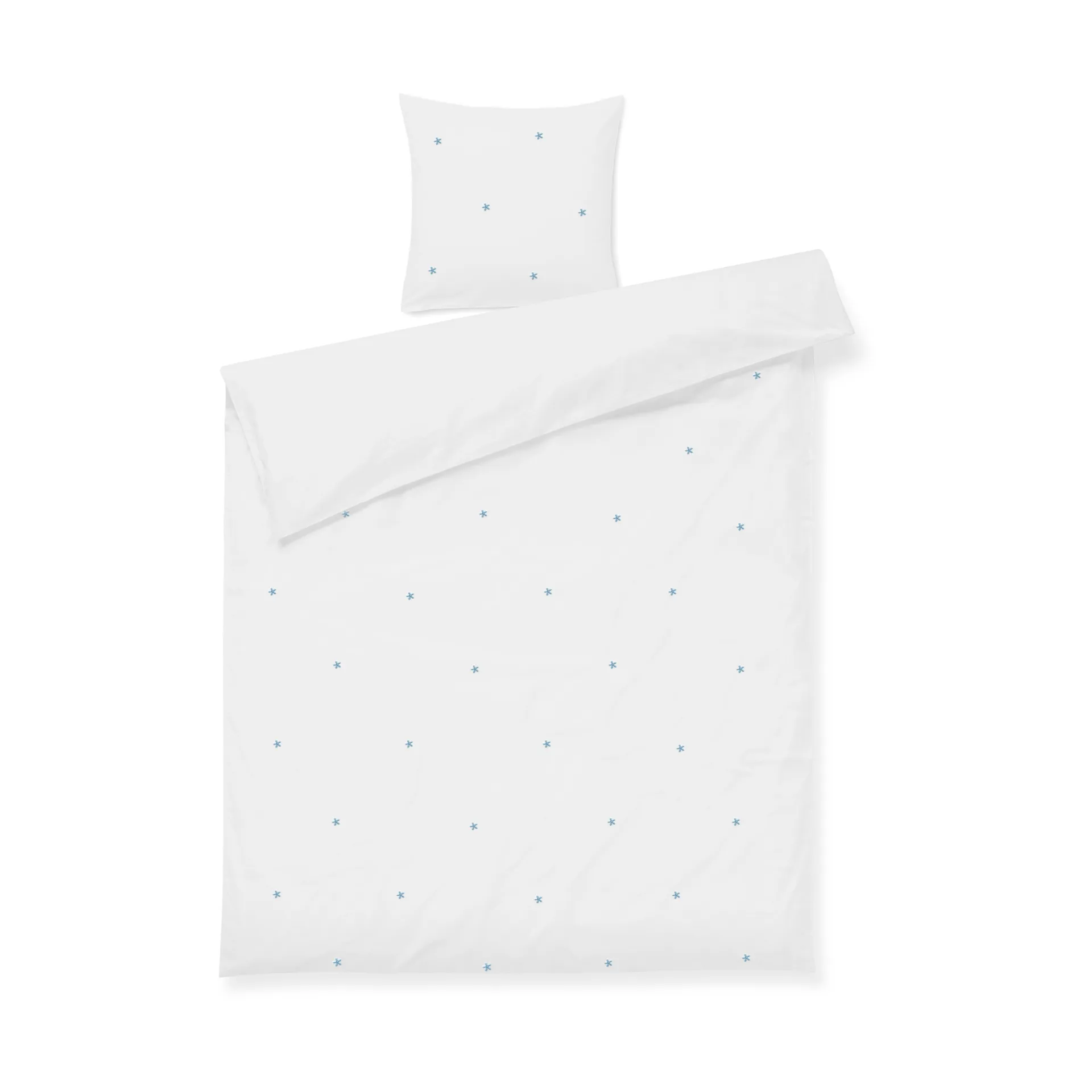 Conjunto de cama Daisy 150x210 cm, Branco-azul claro Juna