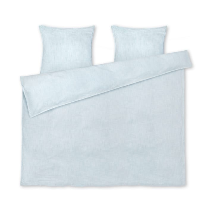 Conjunto de cama Monochrome Lines 220x220 cm - Azul claro-branco - Juna