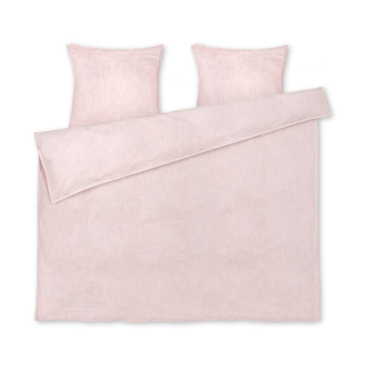 Conjunto de cama Monochrome Lines 220x220 cm - Branco-rosa  - Juna