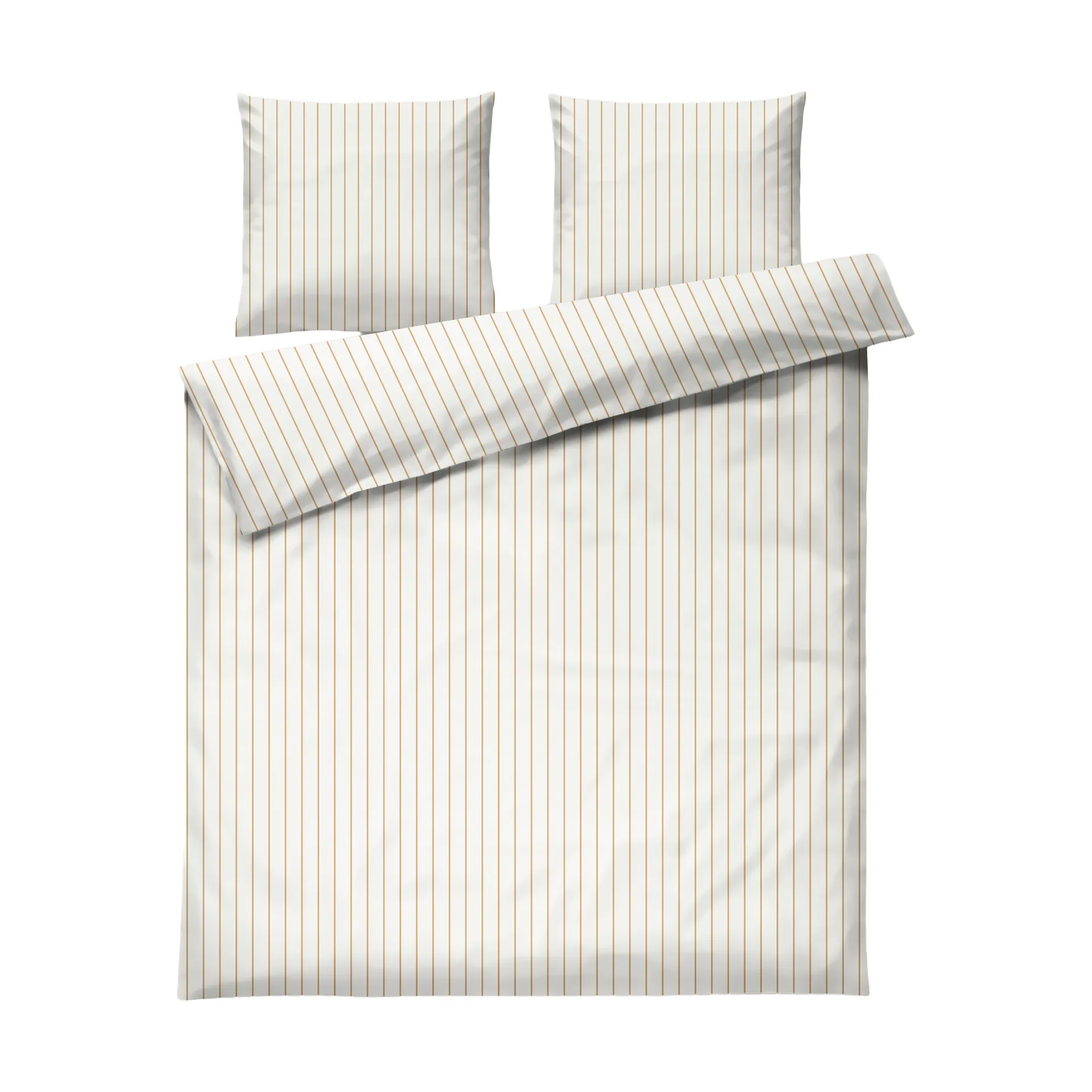 Soft conjunto de capa de edredão, 220x220/2x50x60 cm, Offwhite-caramelo Juna