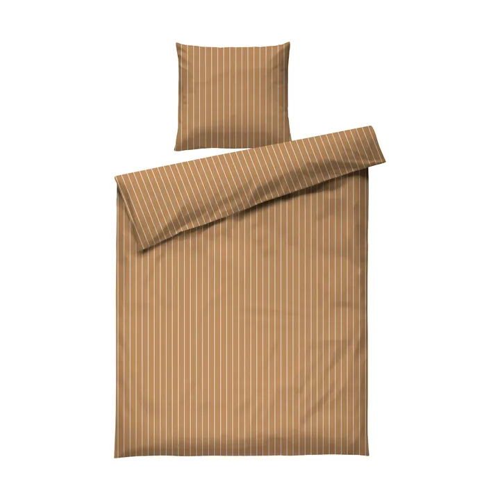 Soft conjunto de edredão, 150x210/50x60 cm - Caramelo-offwhite - Juna