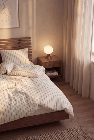 Soft conjunto de edredão, 150x210/50x60 cm - Offwhite-caramelo - Juna