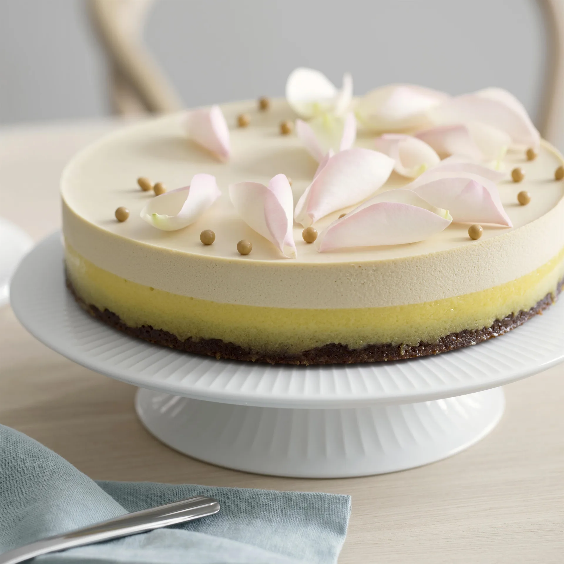 Base de bolos Hammershøi Ø30 cm, branco Kähler