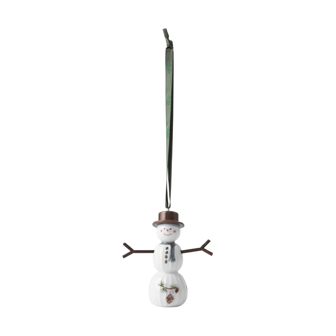 Boneco de neve suspenso Hammershøi Christmas, Branco Kähler