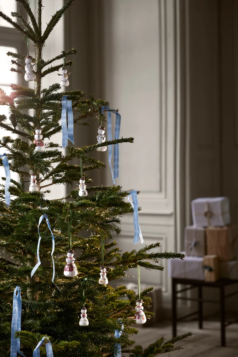 Boneco de neve suspenso Hammershøi Christmas, Branco Kähler