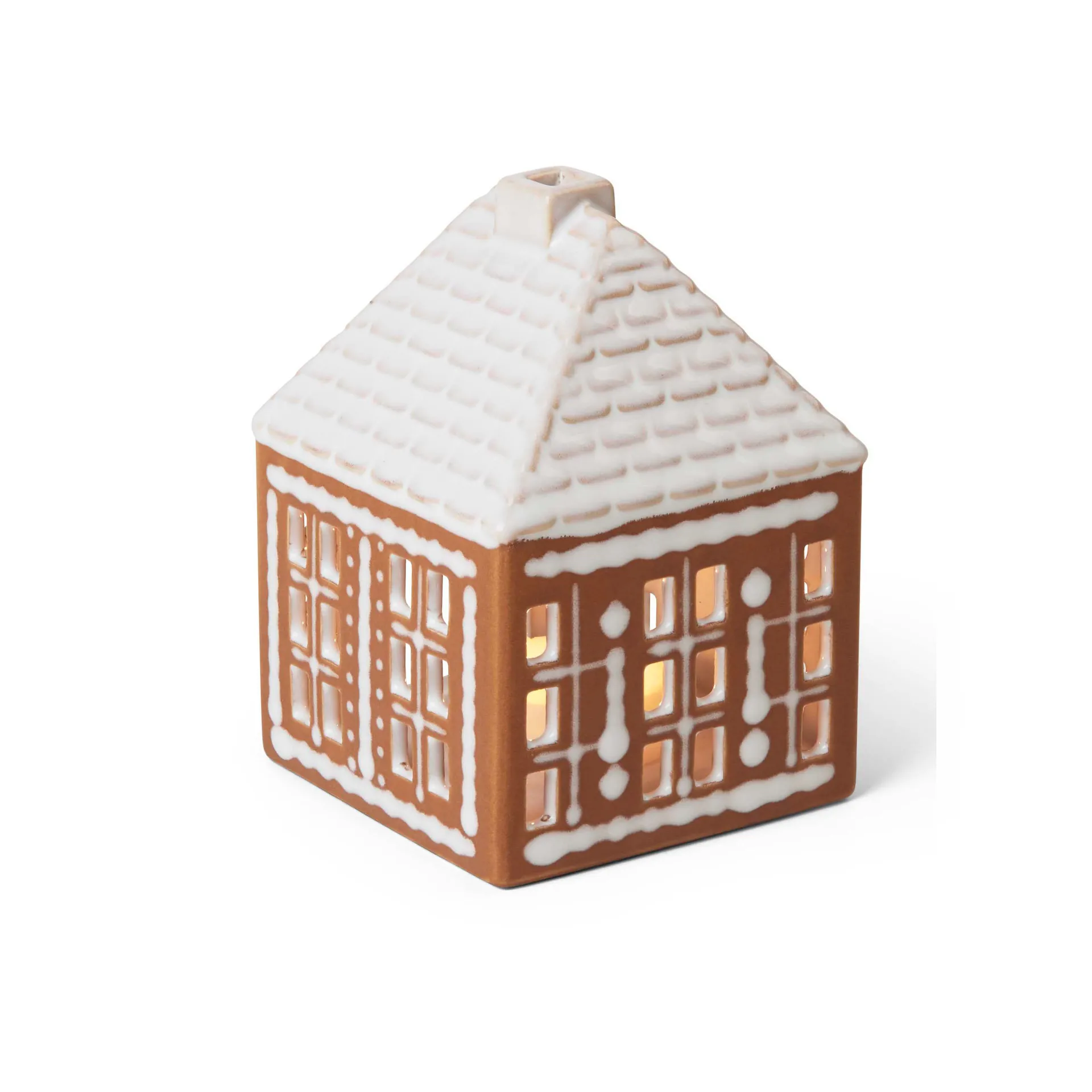 Casa vela Gingerbread small 11 cm, Castanho Kähler