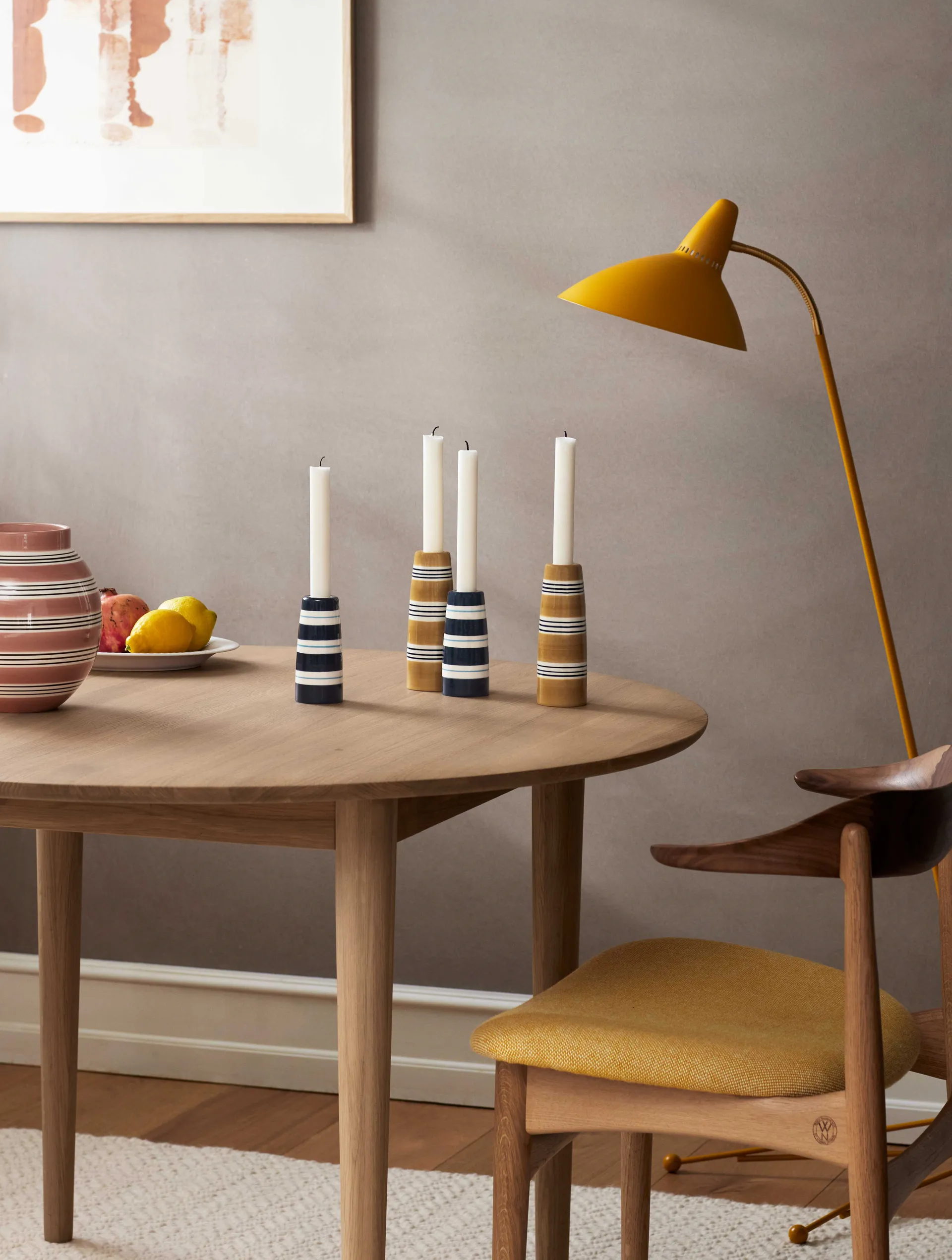 Castiçal Omaggio Nuovo 12 cm, Azul escuro Kähler