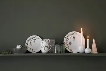 Conjunto de louça de Natal em porcelana Hammershøi Christmas 18 peças - Kähler