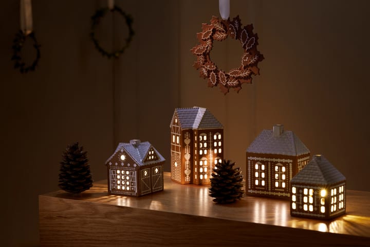 Coroa de Natal Gingerbread Ø18,5 cm, Castanho Kähler