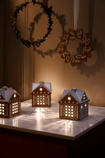 Coroa de Natal Gingerbread Ø18,5 cm - Castanho - Kähler
