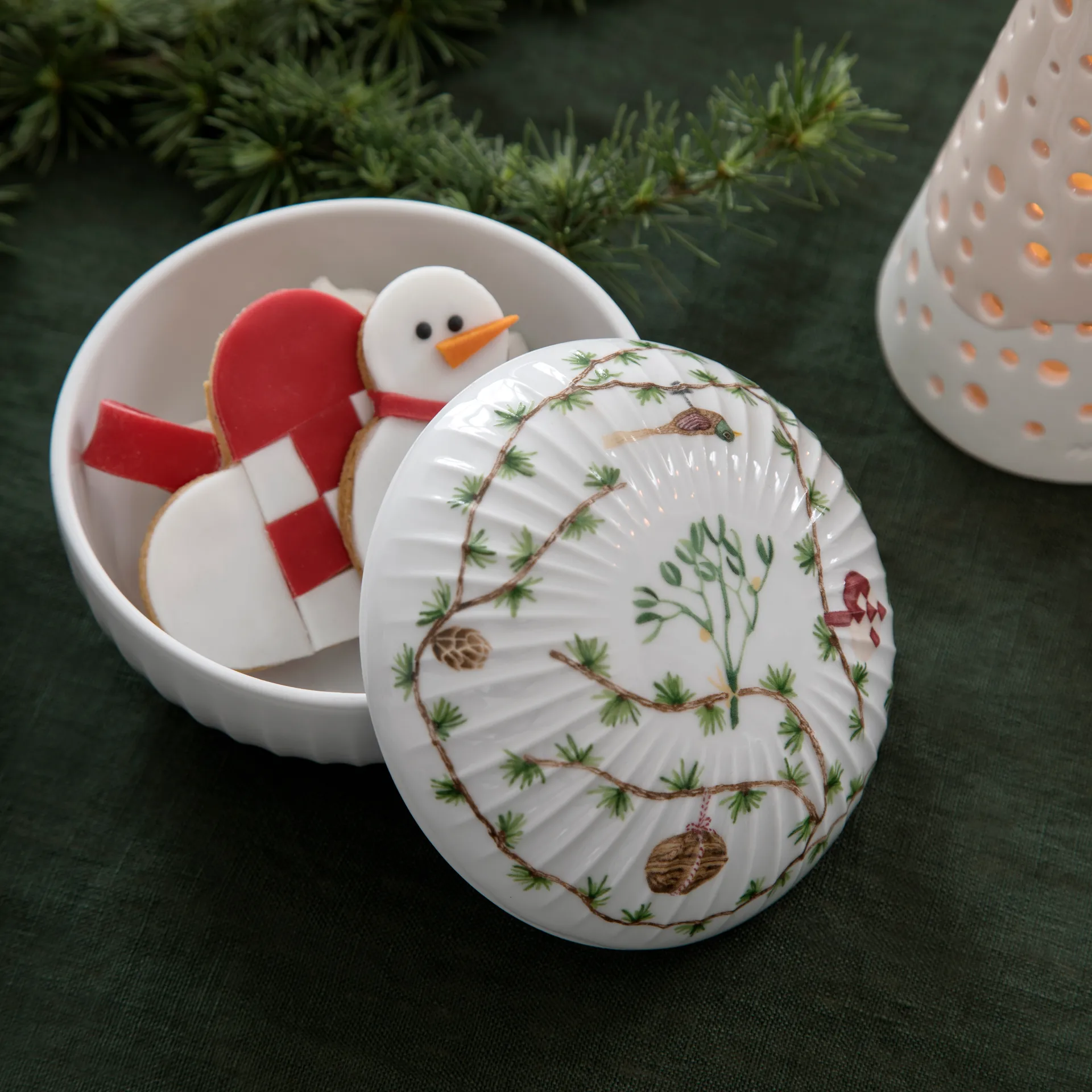 Hammershøi Bonbonniere de Natal Ø11,5 cm, Branco Kähler