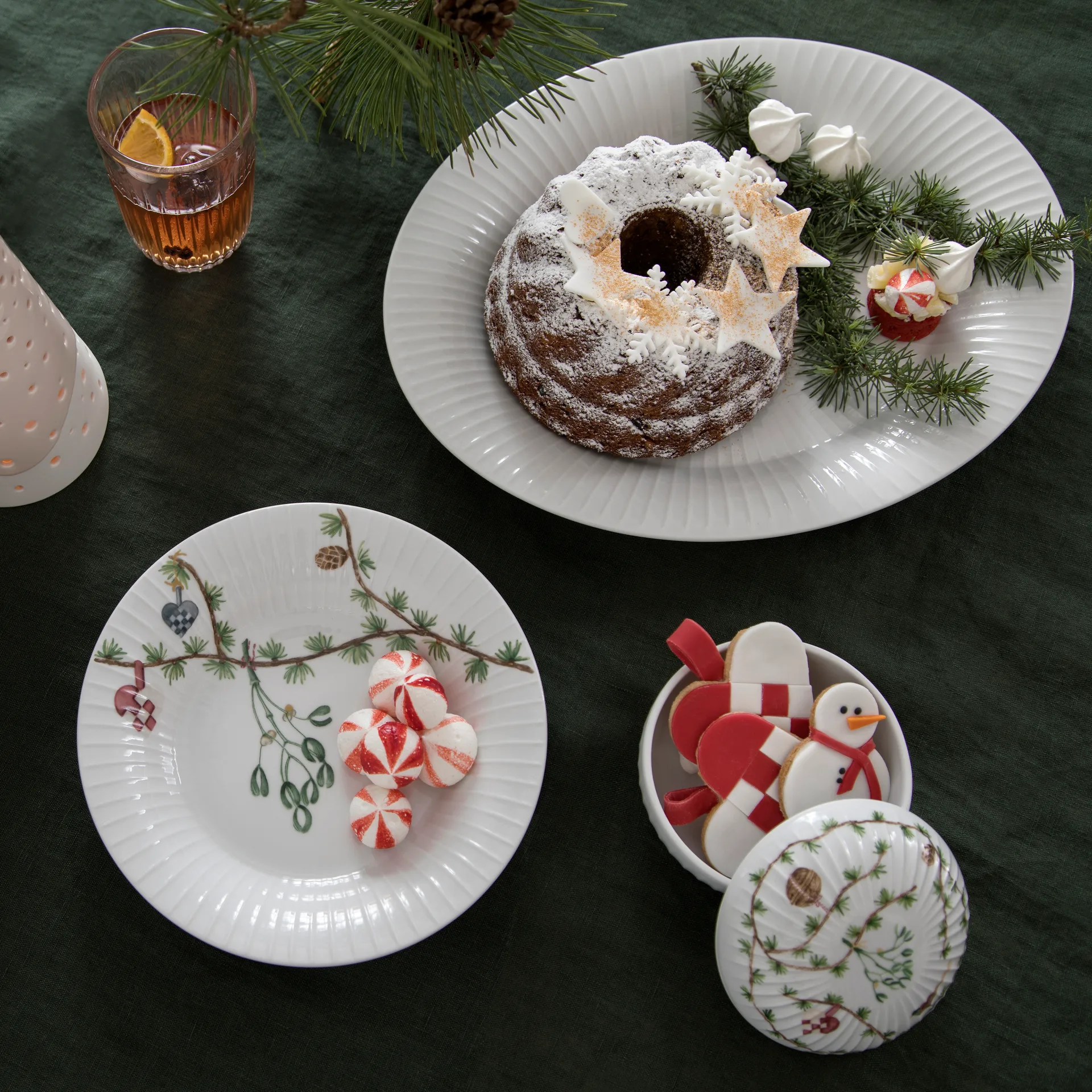 Hammershøi Bonbonniere de Natal Ø11,5 cm, Branco Kähler