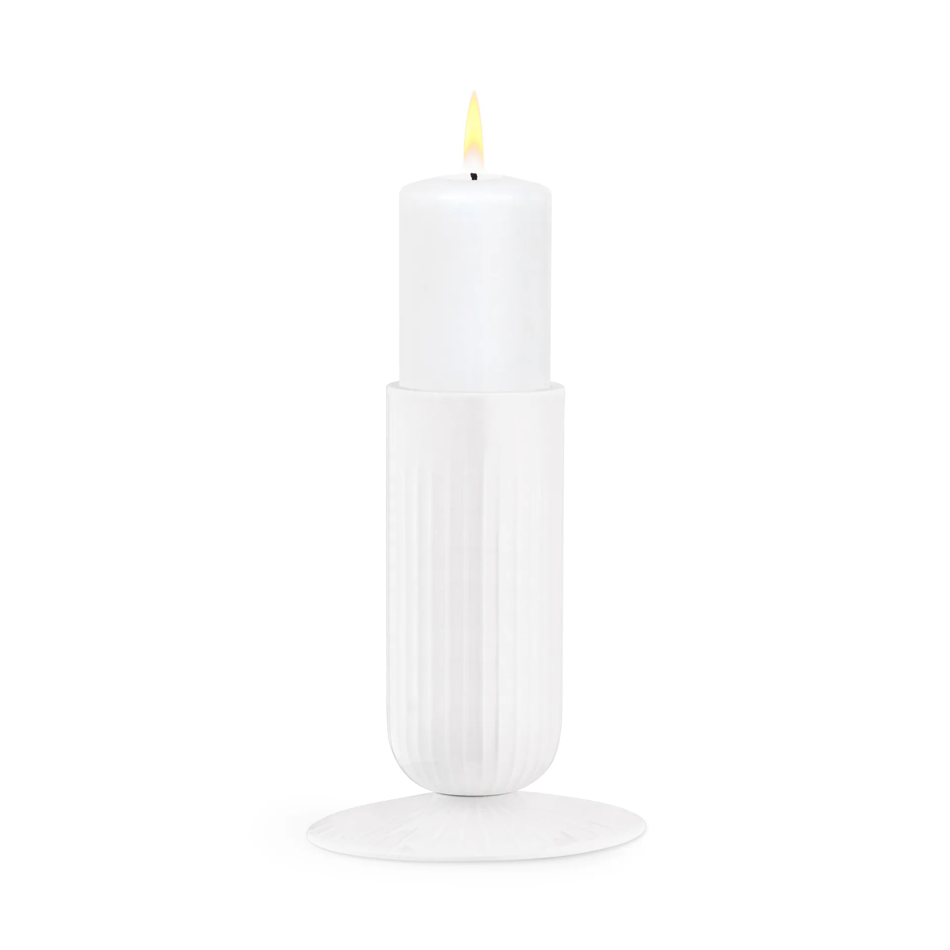 Hammershøi castiçal para velas de bloco 14,5 cm, Branco Kähler