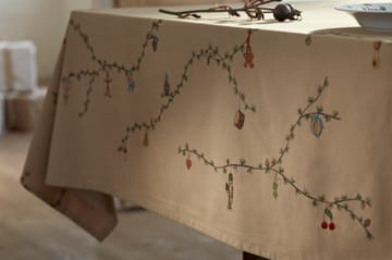 Hammershøi Christmas toalha de mesa bege - 150x270 cm - Kähler