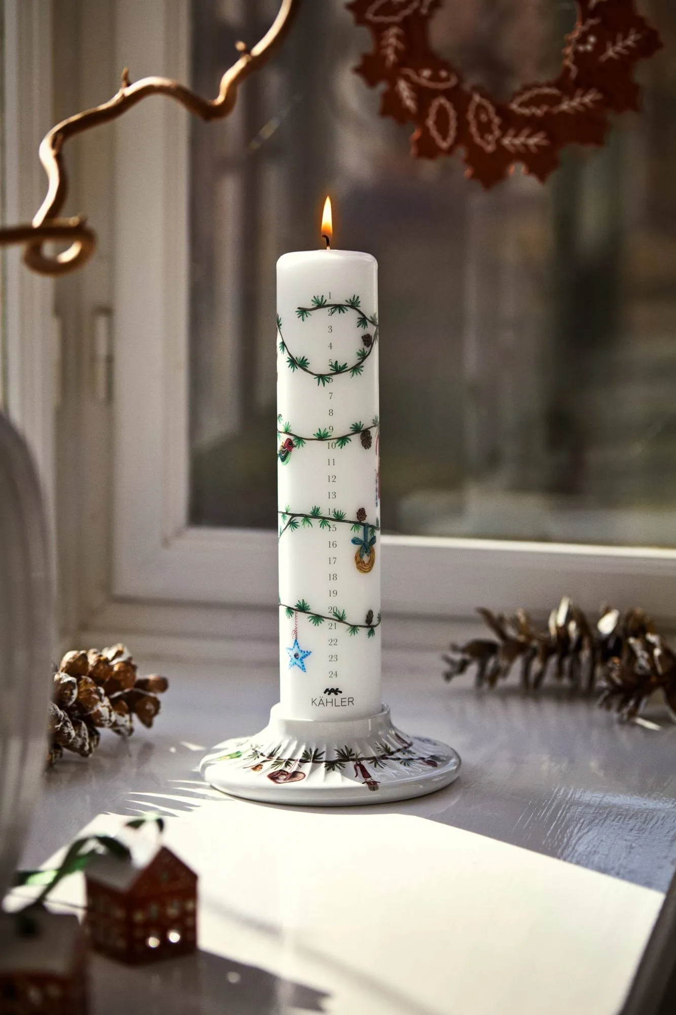 Hammershøi Christmas vela do Advento Ø5 cm, 2026 Kähler