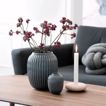 Hammershøi jarra - Cinzento antracite, médio 21 cm - Kähler