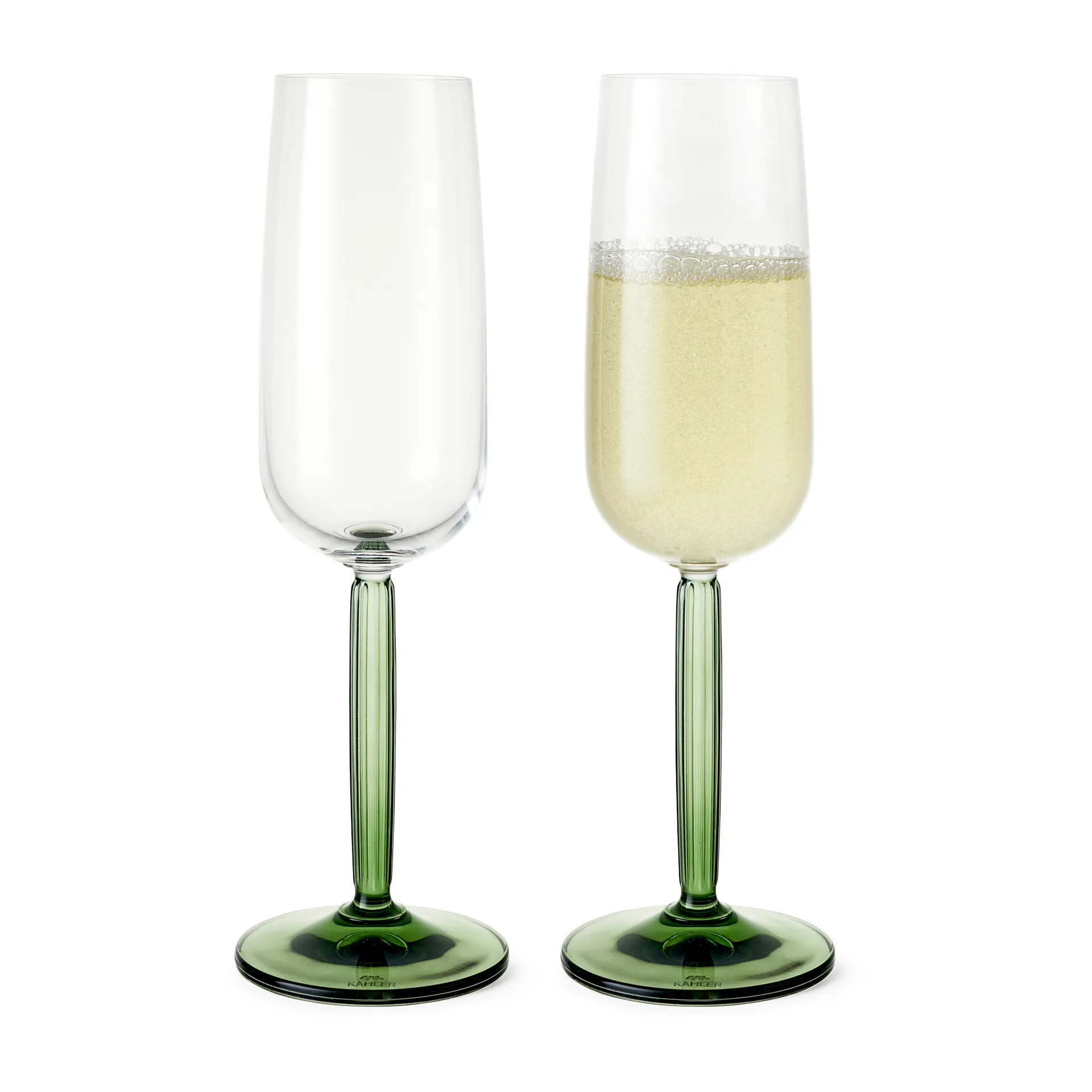 Hammershøi Taça de champanhe 24 cl 2pack, Verde Kähler