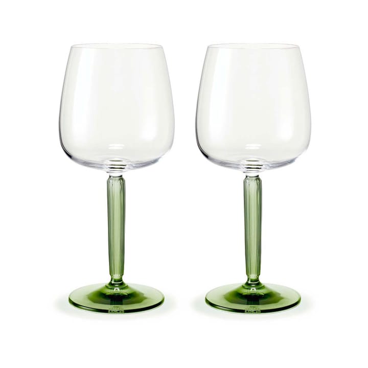 Hammershøi taça de vinho tinto 49 cl 2 unidades - Transparente-verde - Kähler