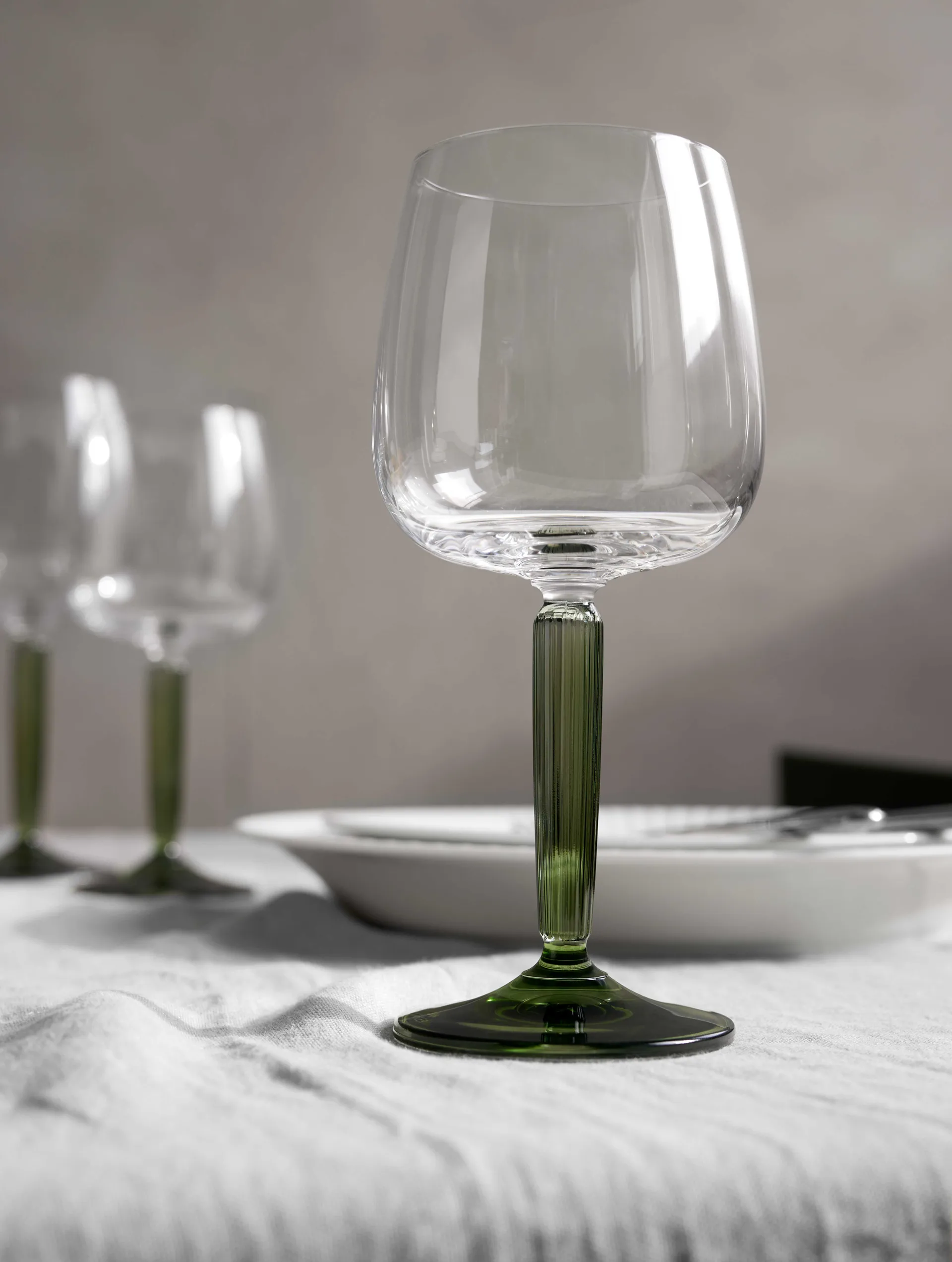 Hammershøi taça de vinho tinto 49 cl 2 unidades, Transparente-verde Kähler