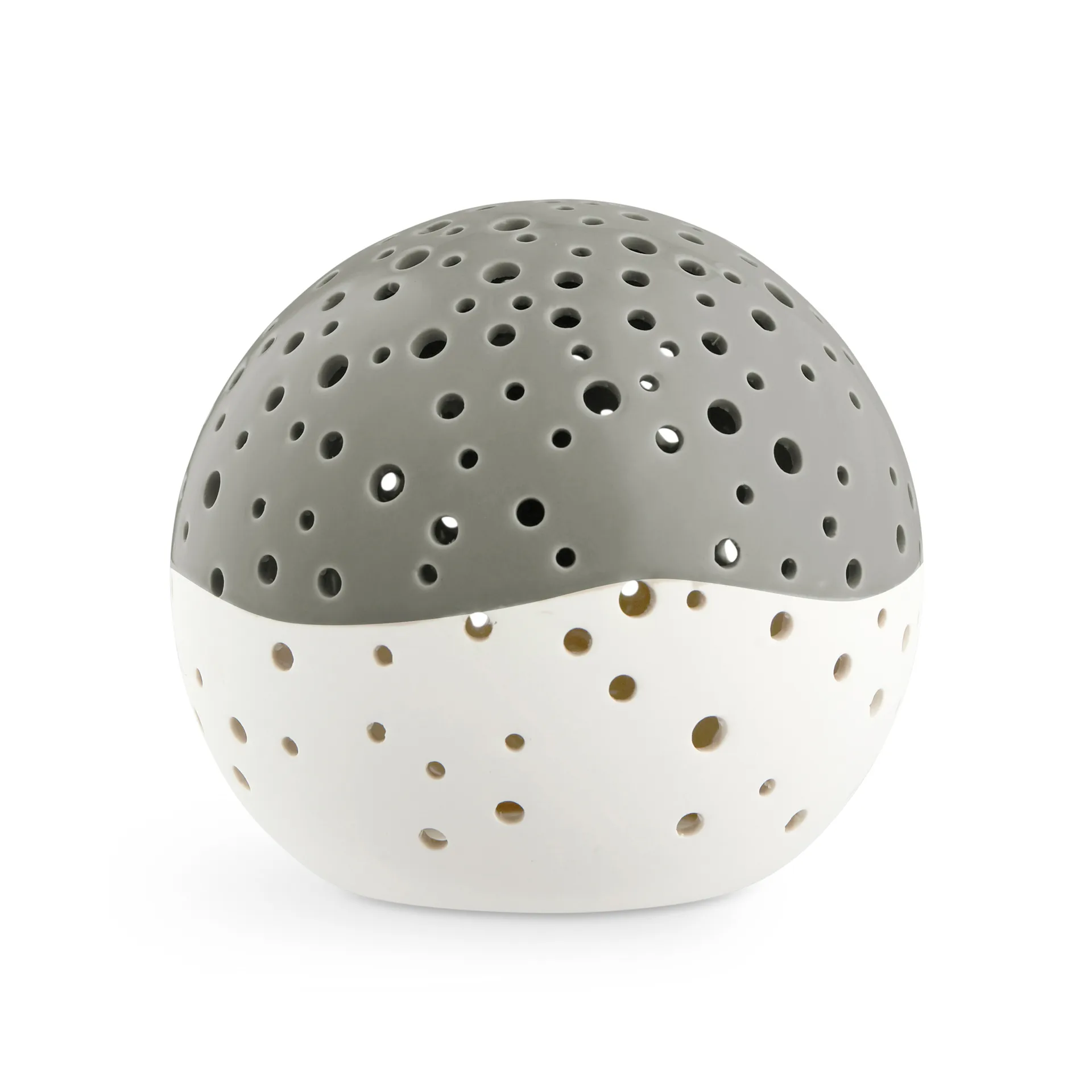 Lanterna de vela Nobili verde azeitona, Grande Ø14 cm Kähler