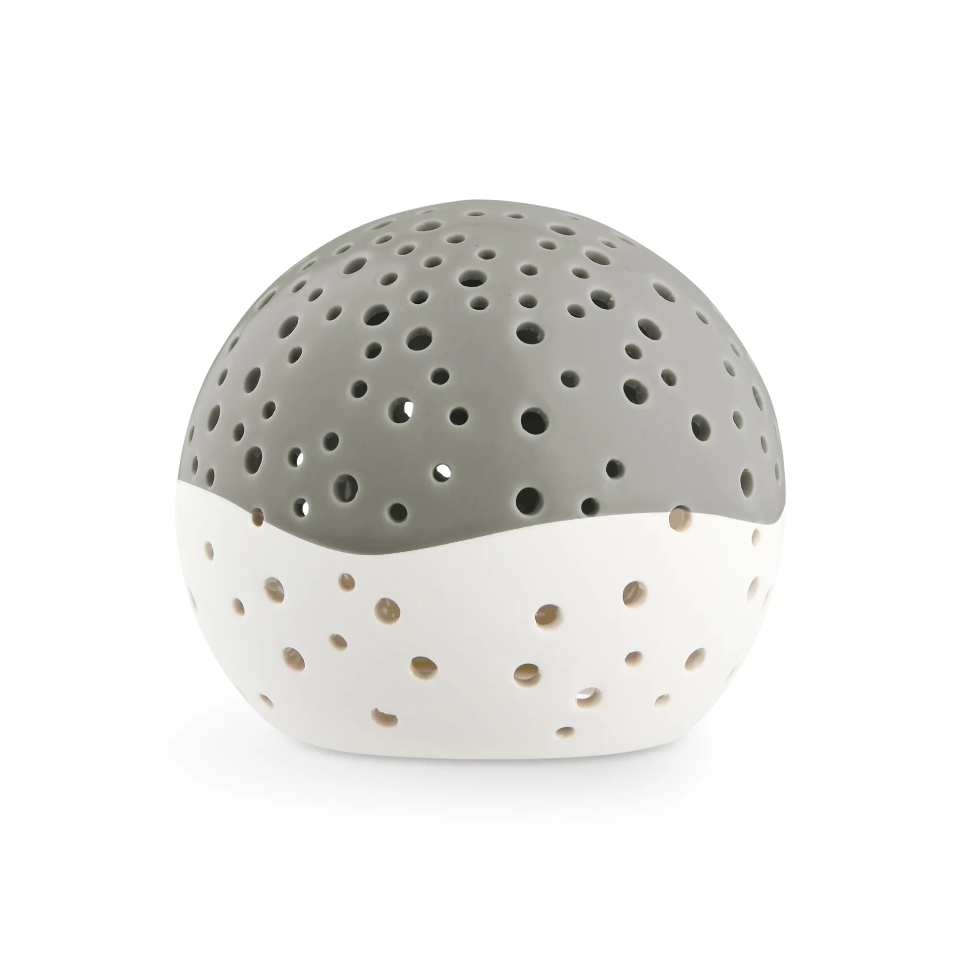 Lanterna de vela Nobili verde azeitona, Pequeno Ø12 cm Kähler