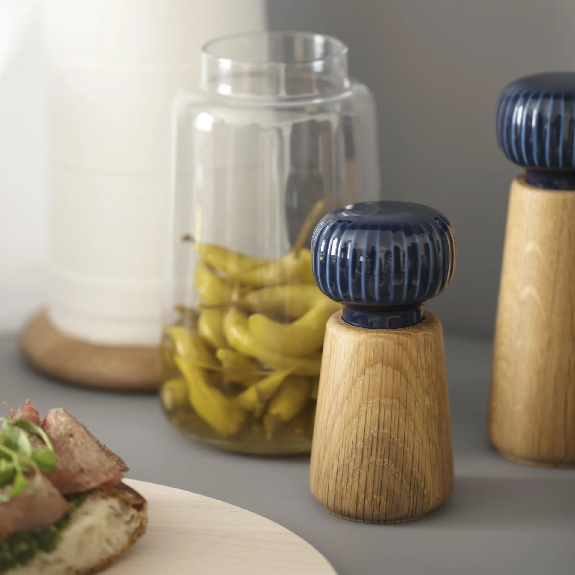 Moinho de especiarias grande Hammershøi, índigo Kähler