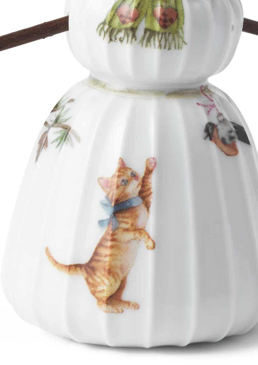 Mulher de neve Hammershøi Christmas, Branco Kähler