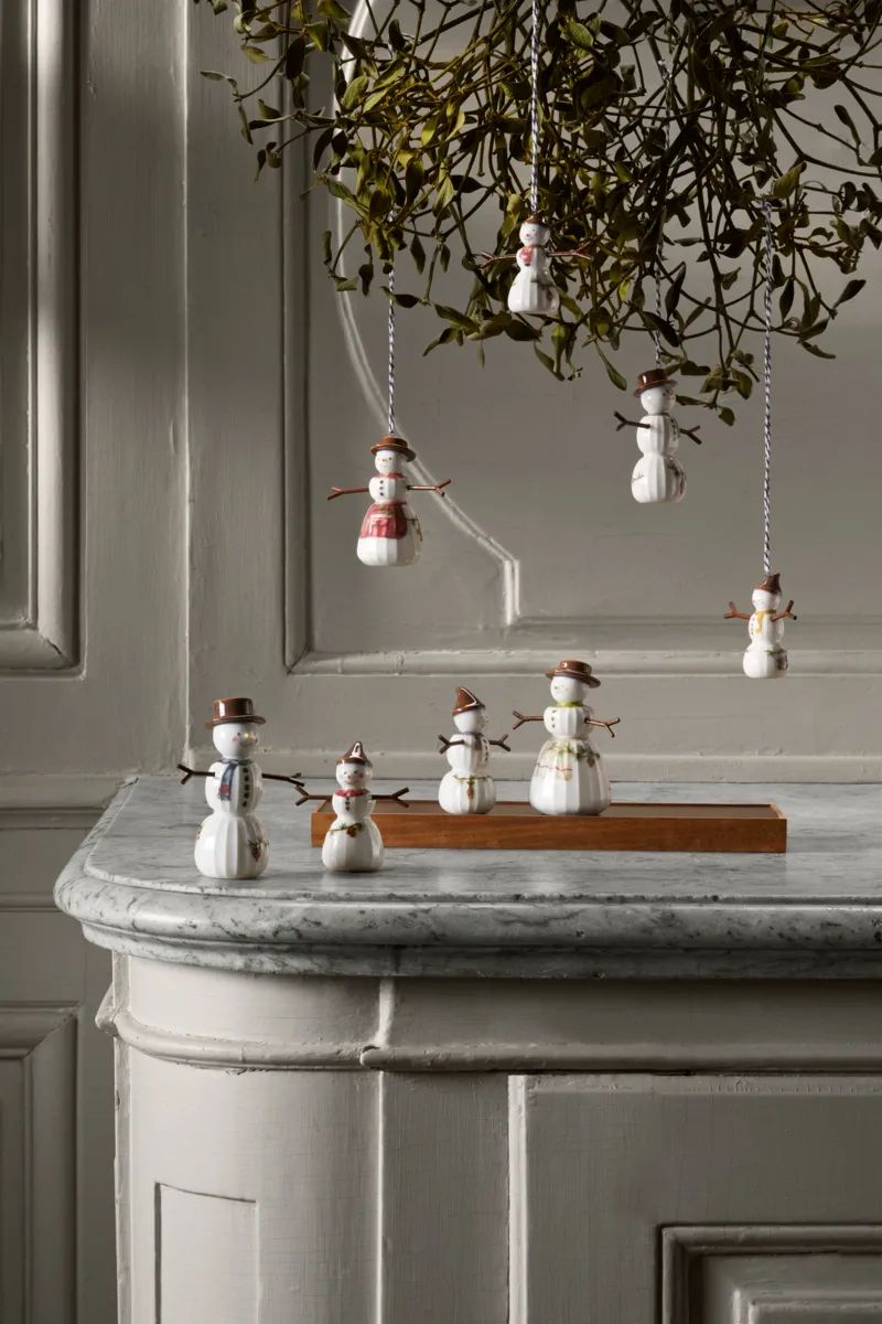 Mulher de neve Hammershøi Christmas, Branco Kähler
