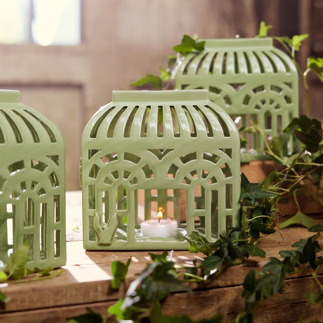 Orangery suporte de vela 16 cm, Spring leaf Kähler