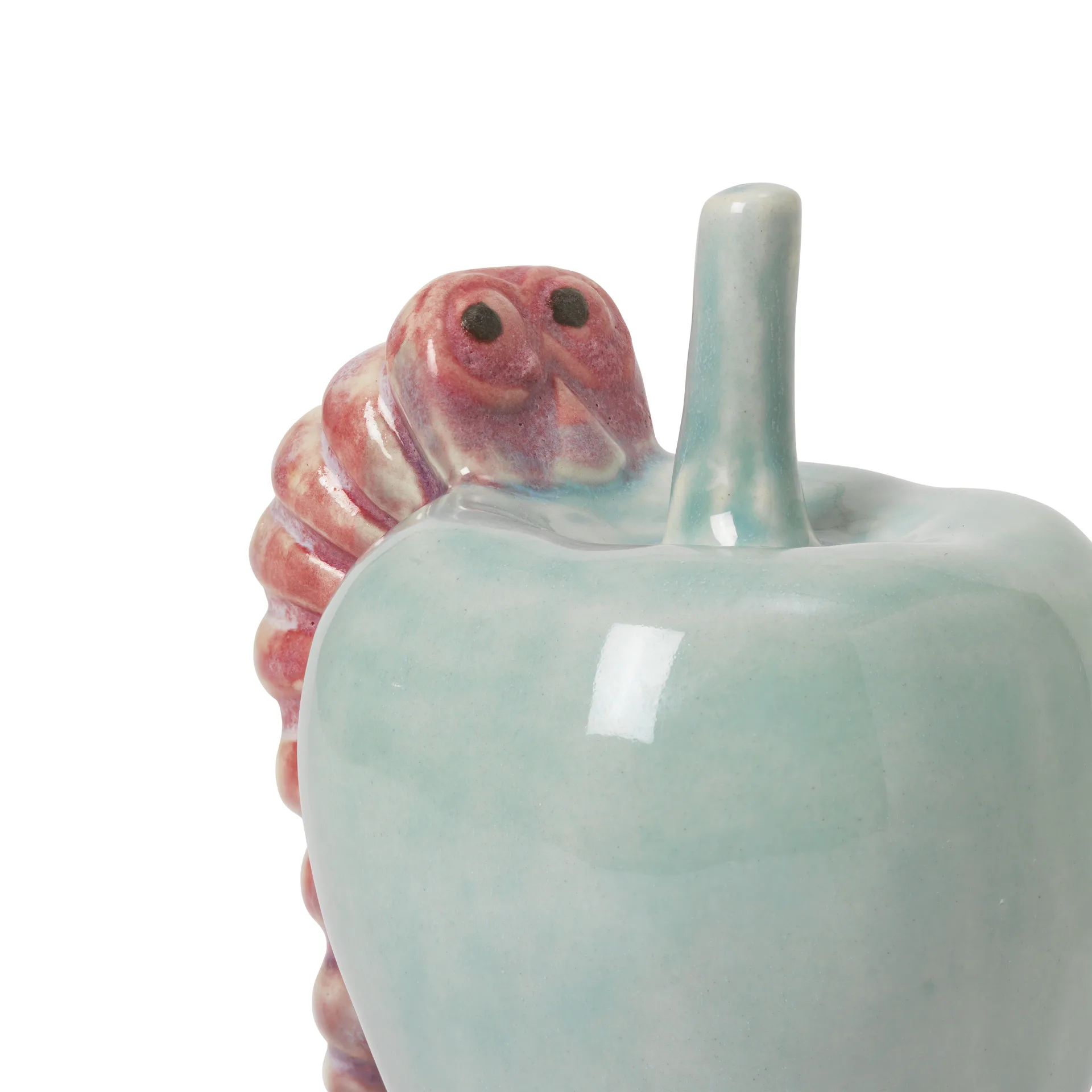 Poppery maçã com decoração de larva, Mint-rosa Kähler