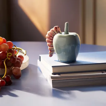 Poppery maçã com decoração de larva - Mint-rosa - Kähler