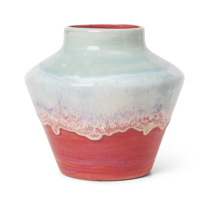 Poppery vaso 20,5 cm - Mint-rosa - Kähler