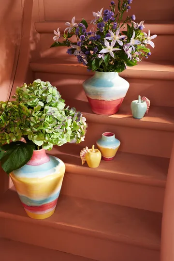 Poppery vaso 20,5 cm - Mint-rosa - Kähler