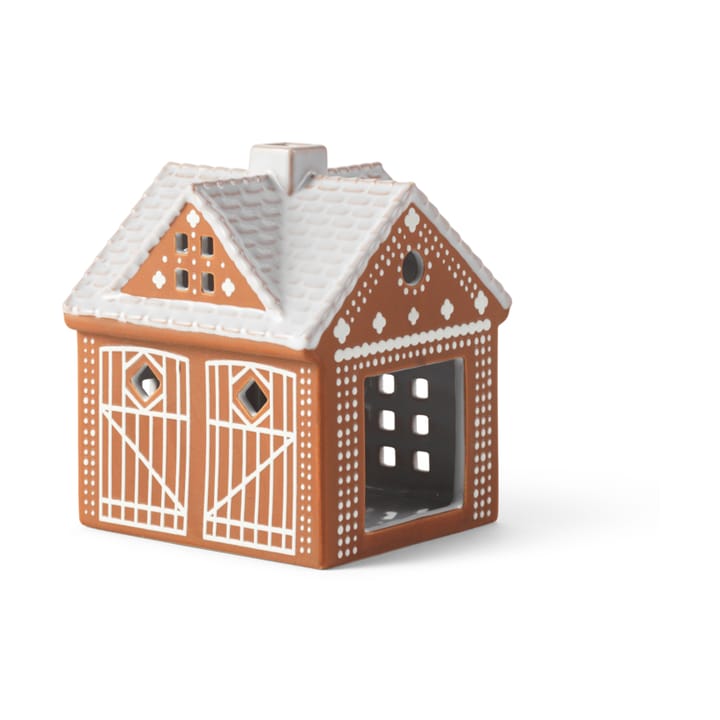 Porta-vela Gingerbread, Christmas barn 11,5 cm Kähler