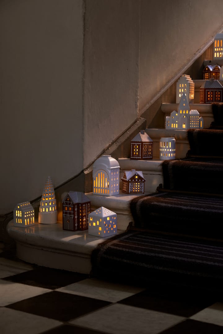 Porta-vela Gingerbread, Christmas barn 11,5 cm Kähler