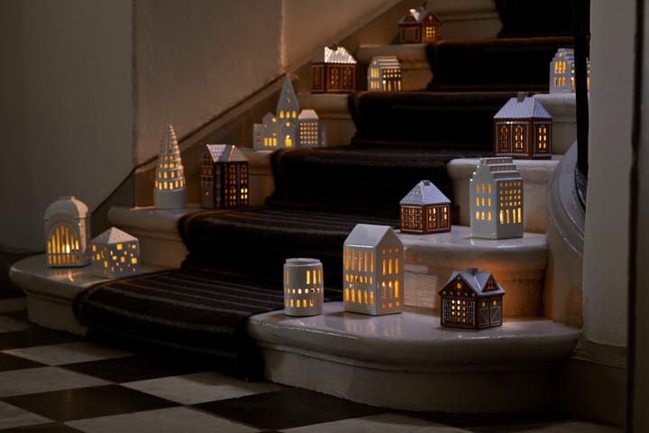 Porta-vela Gingerbread, Christmas barn 11,5 cm Kähler